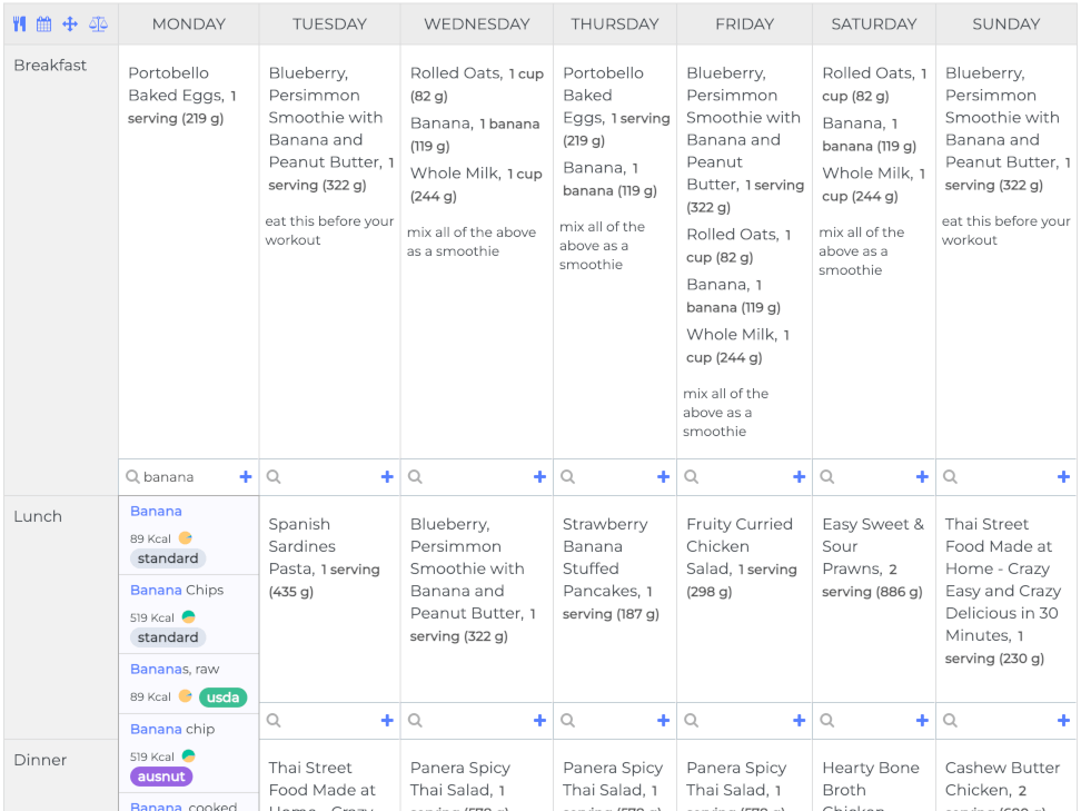 meal planning software