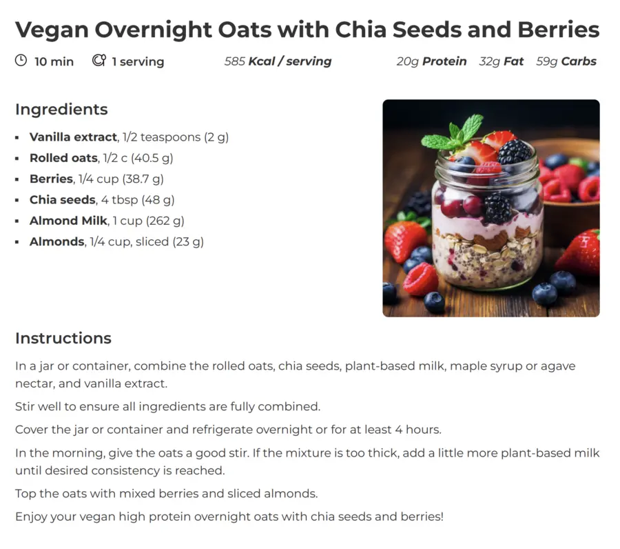 recipes software result