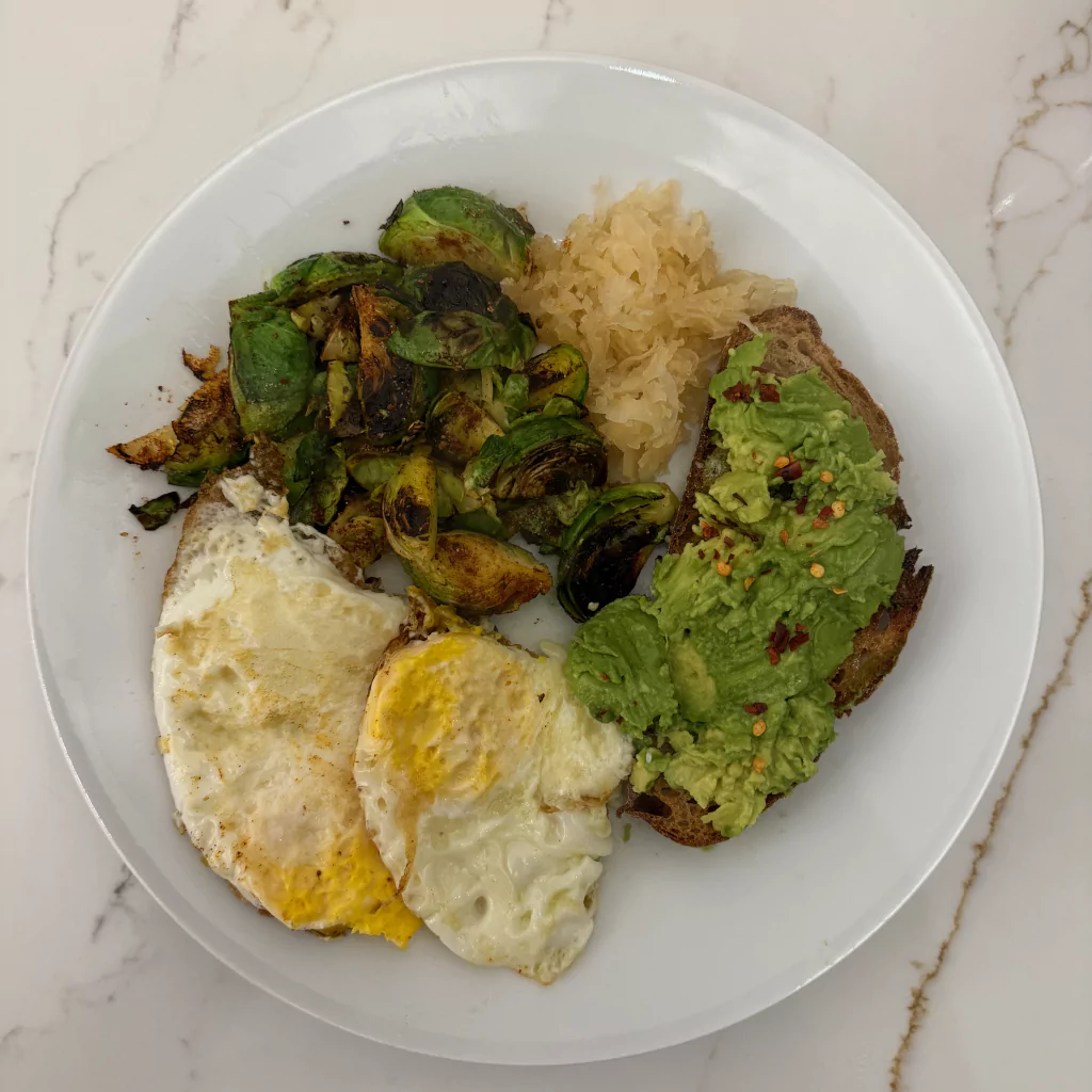 Natural breakfast for productivity with no ultra processed food