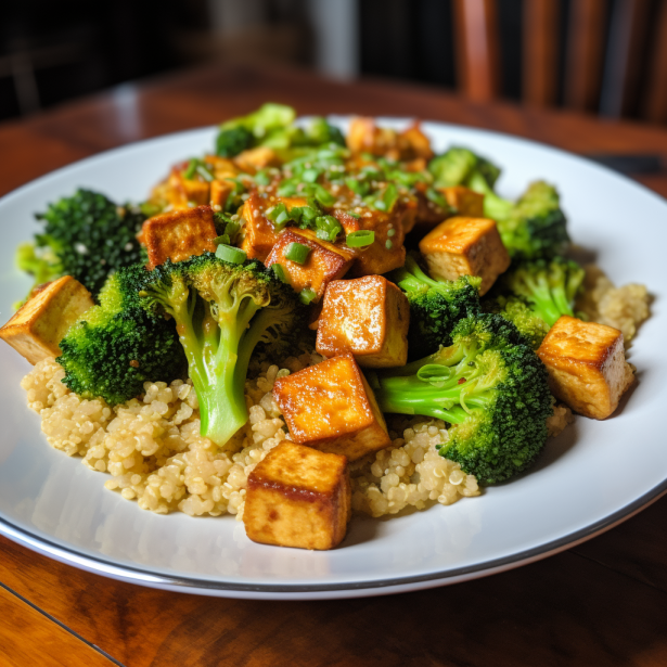 tofu and whole grains