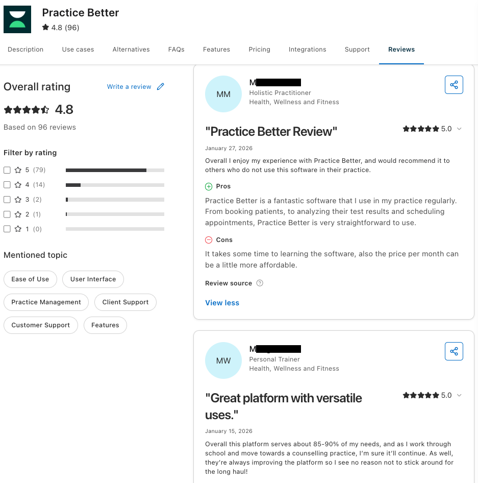 practice better reviews capterra 2026