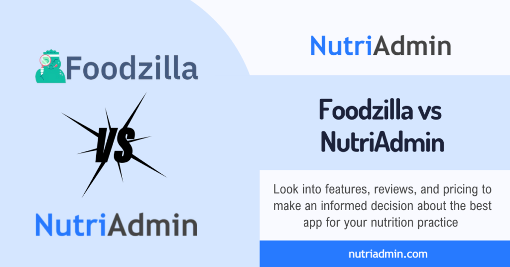 foodzilla vs nutriadmin alternative comparison