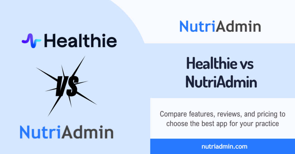 healthie vs nutriadmin comparison