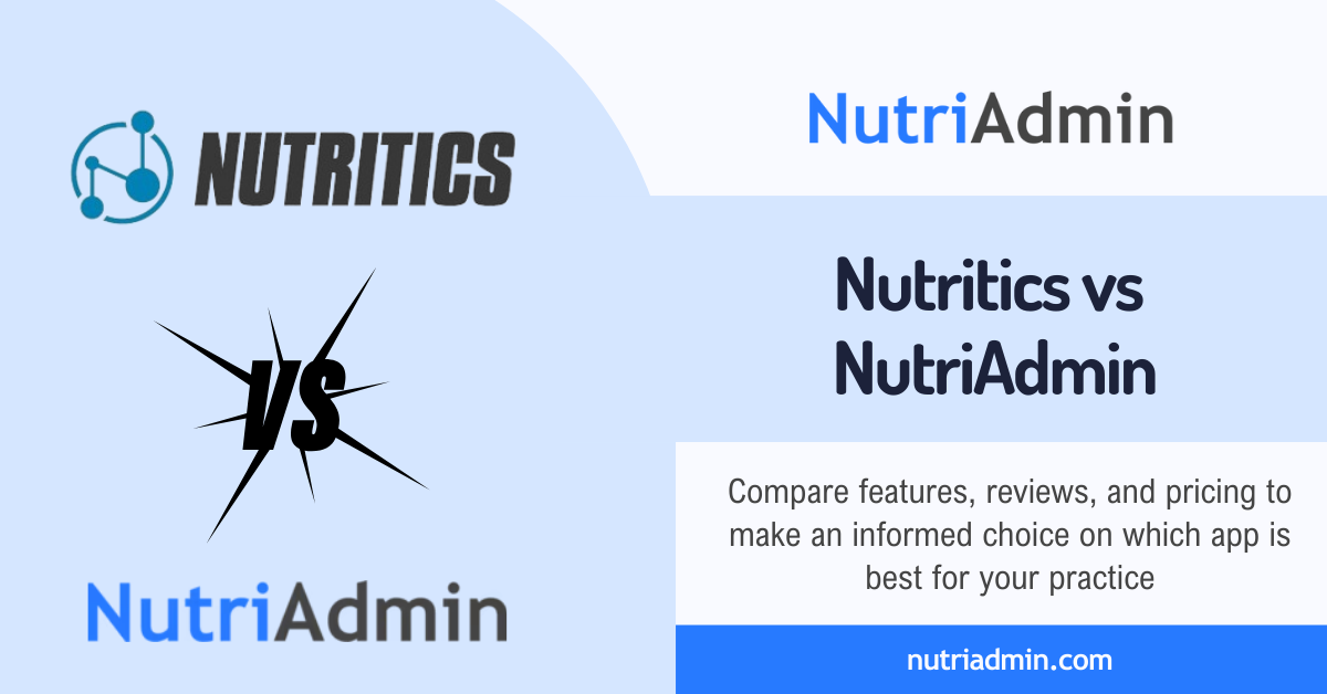 nutritics vs nutriadmin comparison