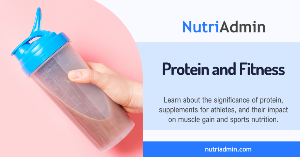 protein and fitness supplements for athletes in in sports nutrition