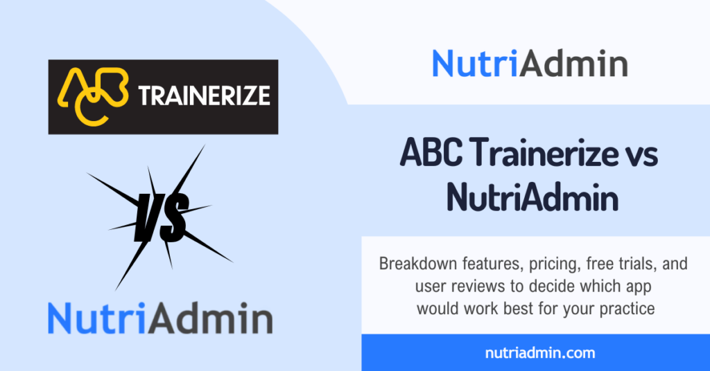 trainerize vs nutriadmin feature pricing free trial reviews comparison