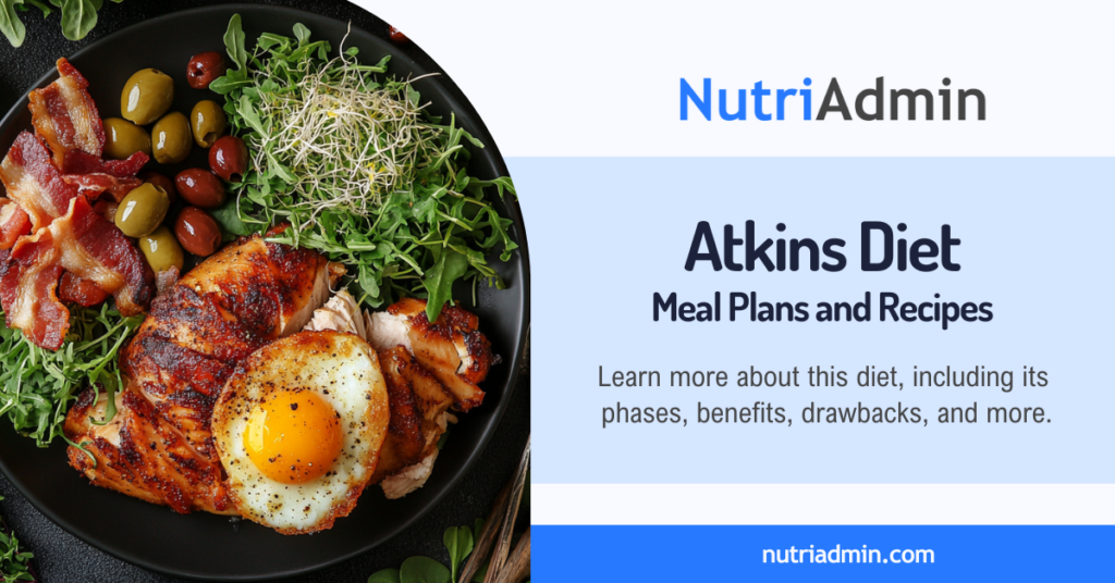 atkins diet meal plan and recipes