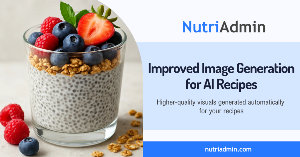 AI Recipe Generator Update Higher Quality Images