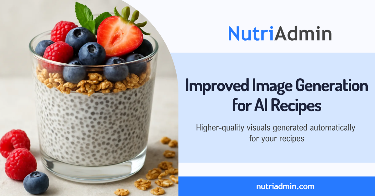 AI Recipe Generator Update Higher Quality Images